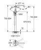 Grohe Essence Bateria wannowa wolnostojąca stal nierdzewna 25248DC1